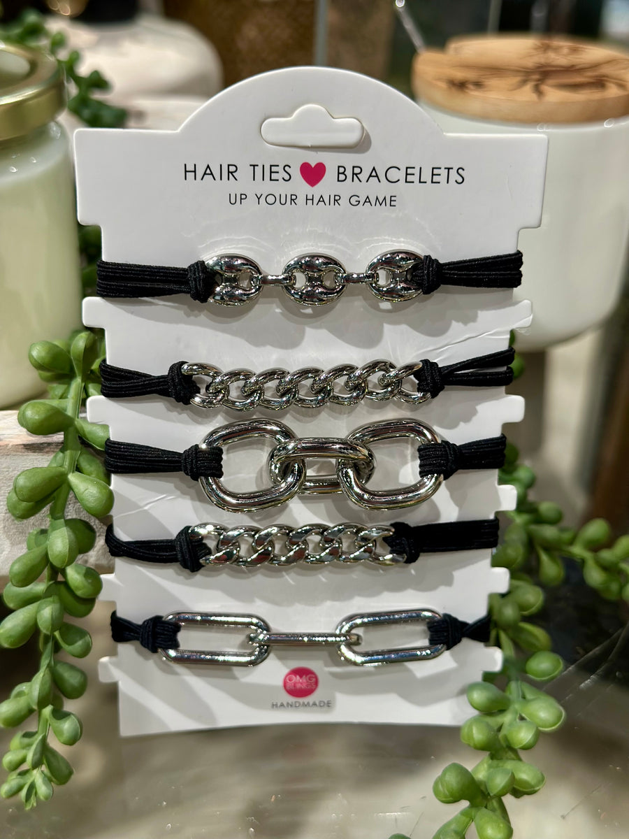 Bling Hair Ties set of 5