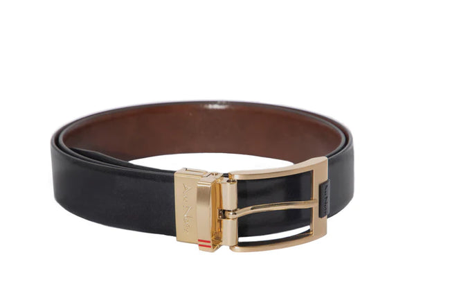 Desoto Reversible Belt Gold, Black-Brown