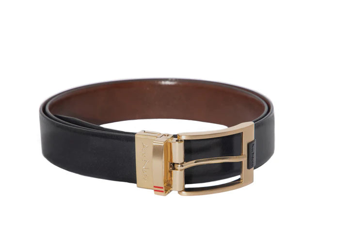 Desoto Reversible Belt Gold, Black-Brown