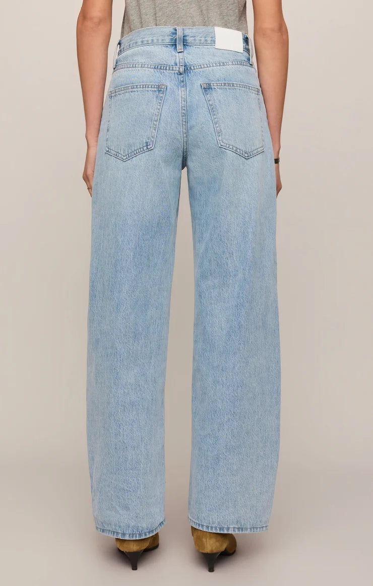 The Show Off High-Rise Bowed Denim