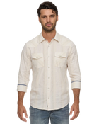 DS-FA26WS3959 Hueytown Textured Stripe Western Shirt