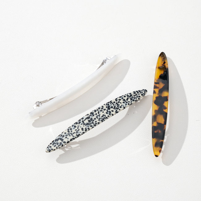 Oval French Barrette Hair Clip