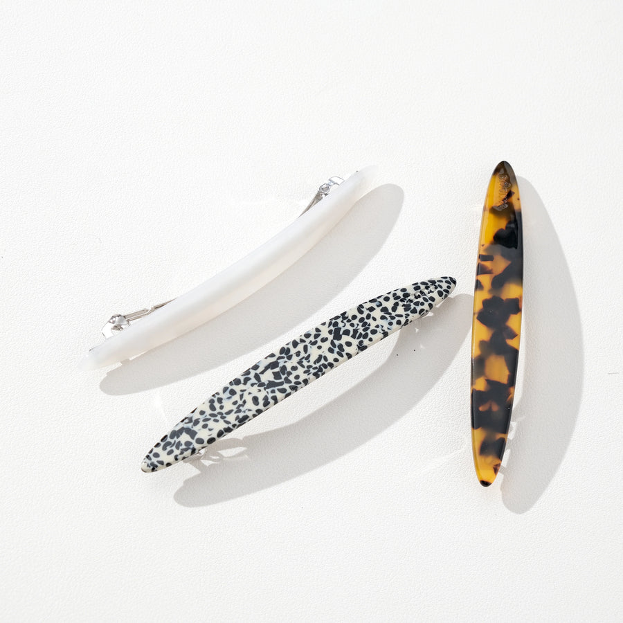 Oval French Barrette Hair Clip