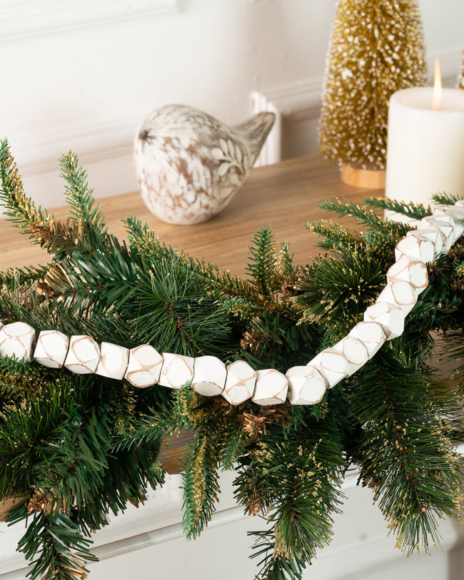 Indus Beaded Garland White