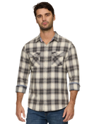 FA21WS046V Alma Vintage Washed Flannel Shirt