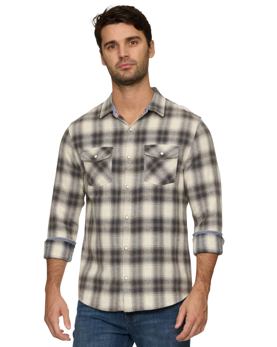 FA21WS046V Alma Vintage Washed Flannel Shirt