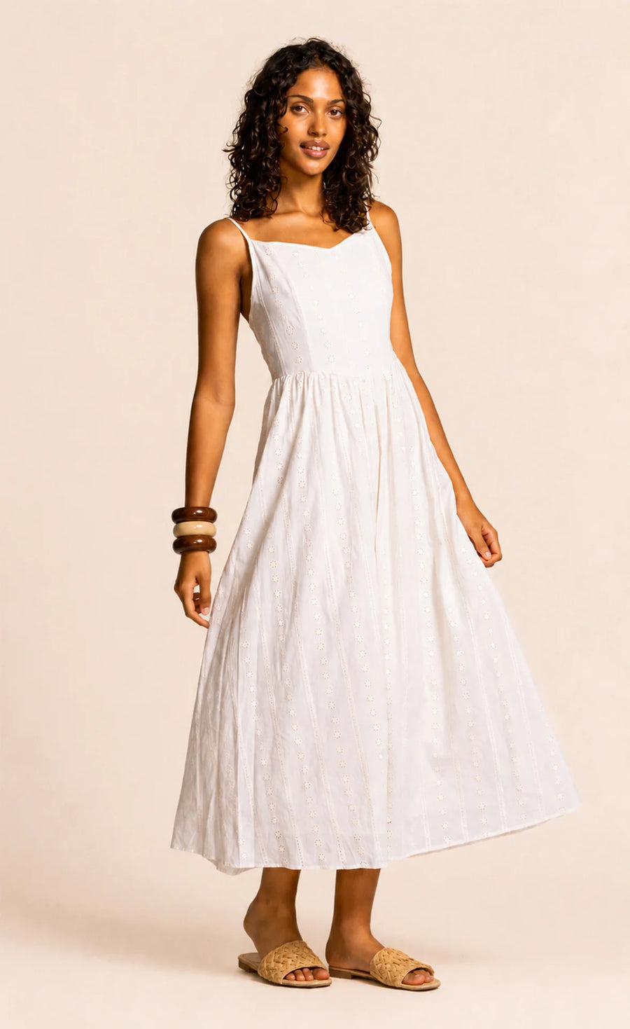 Farmdale Dress Beige