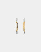 Ecloi Earrings Two Tone
