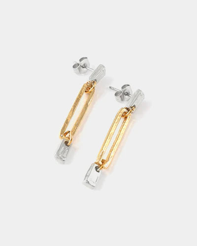Ecloi Earrings Two Tone