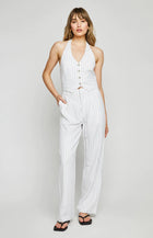 Elliot Pant White Stripe