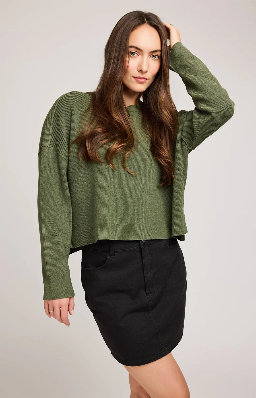 Echo Pullover Sweater Heather Ivy