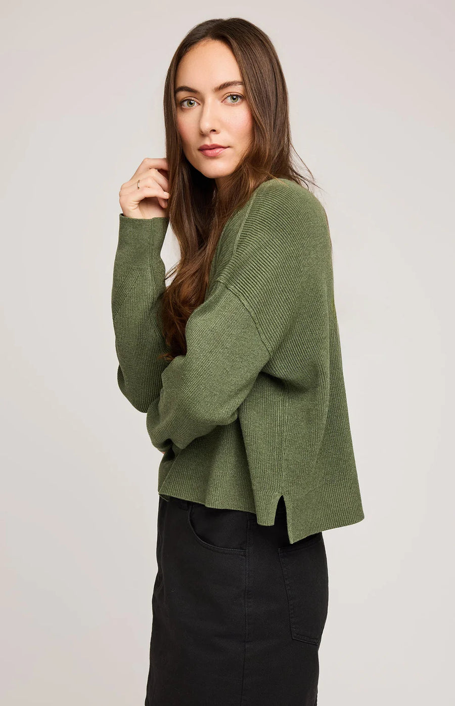 Echo Pullover Sweater Heather Ivy