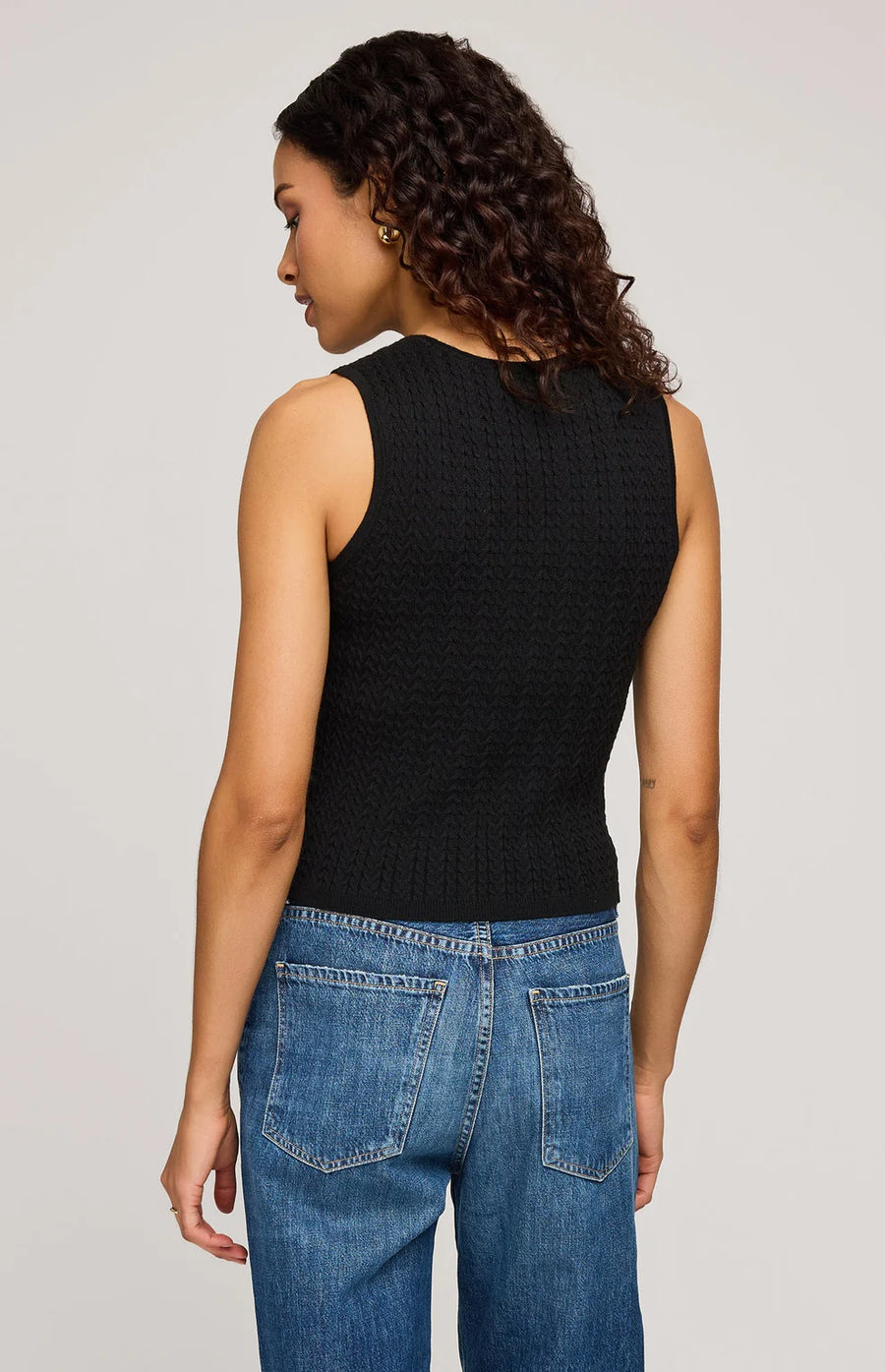 Skye Knit Tank Black