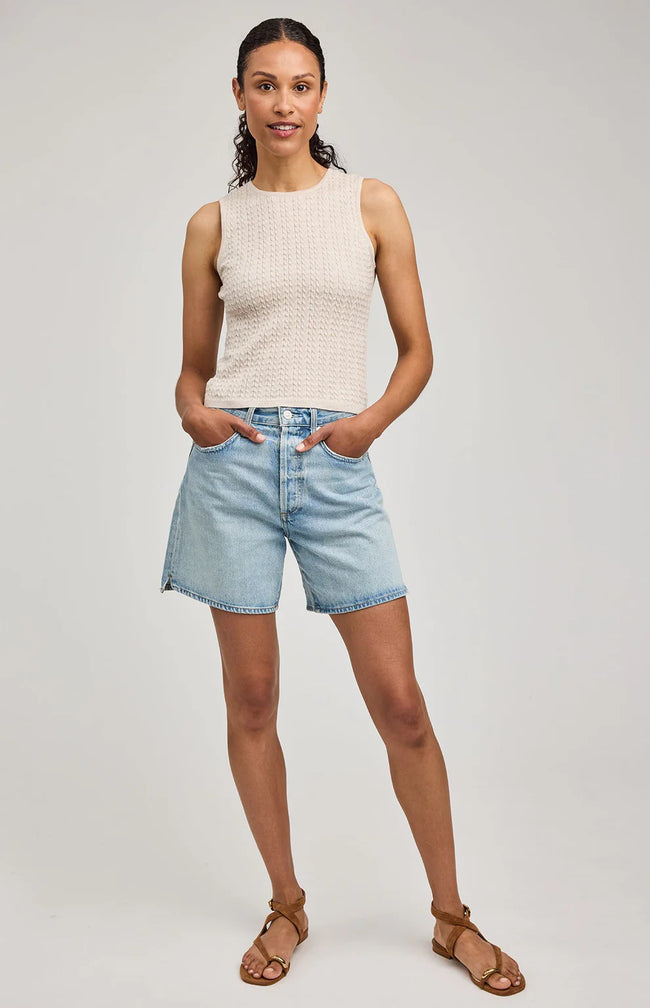 Skye Knit Tank Heather Oatmeal