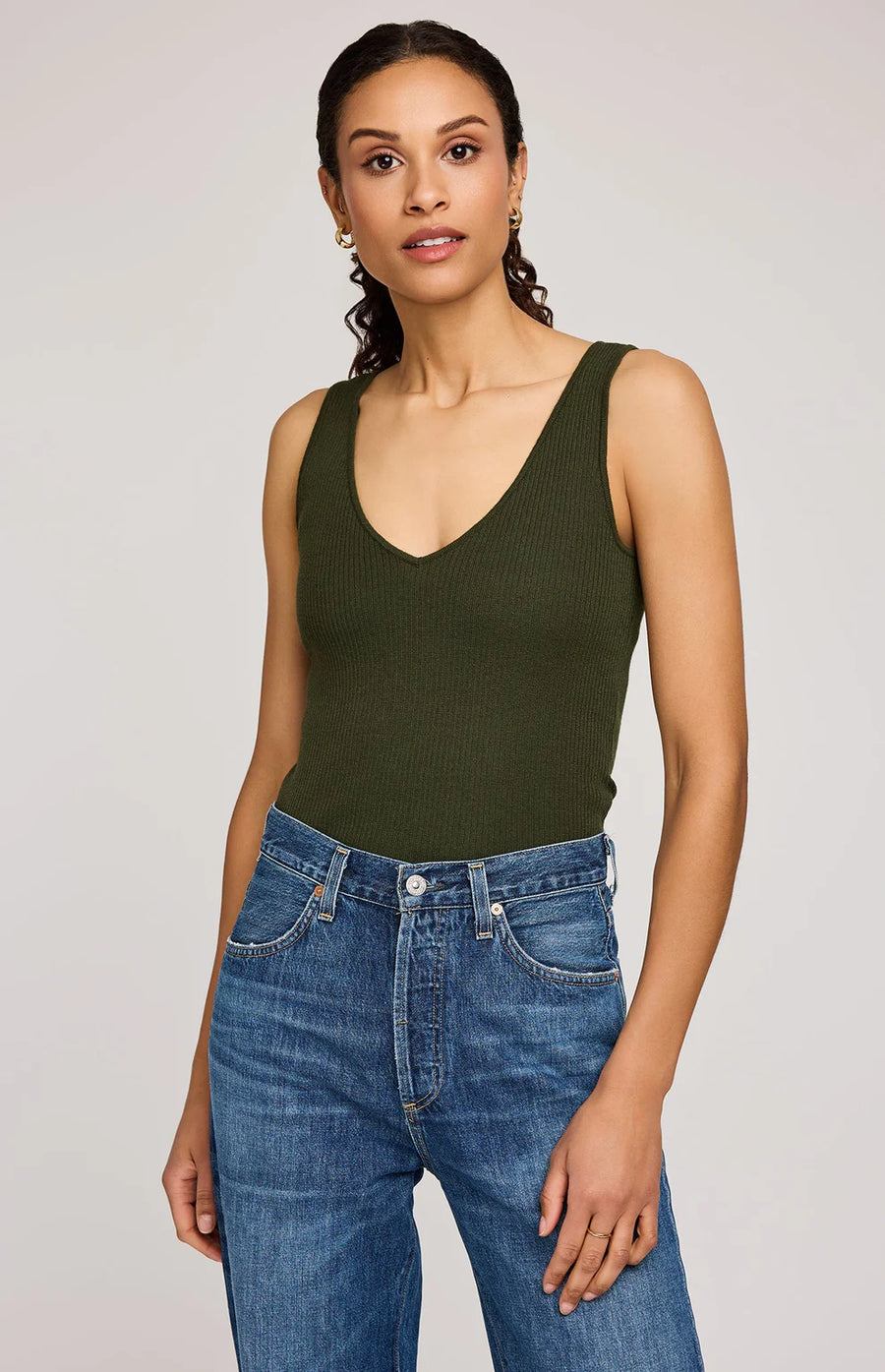 Gina Knit Tank Jasper