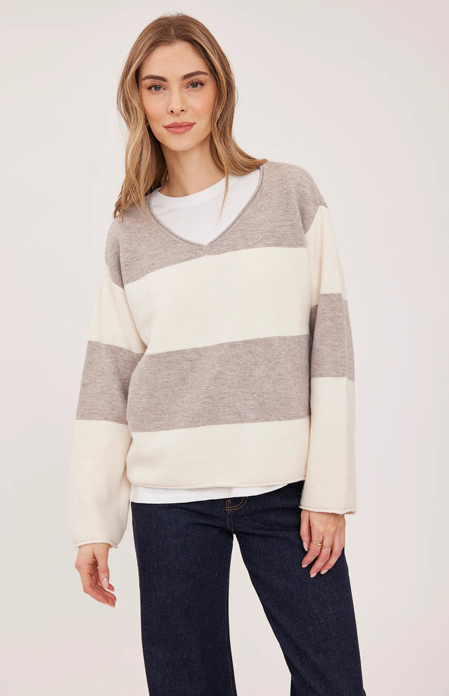 Annalise - Latte Stripe