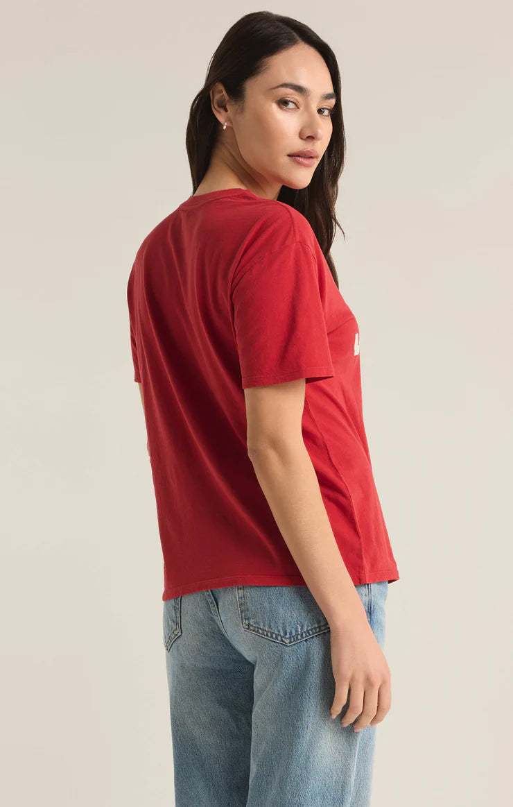 Jolly Boyfriend Tee - Haute Red