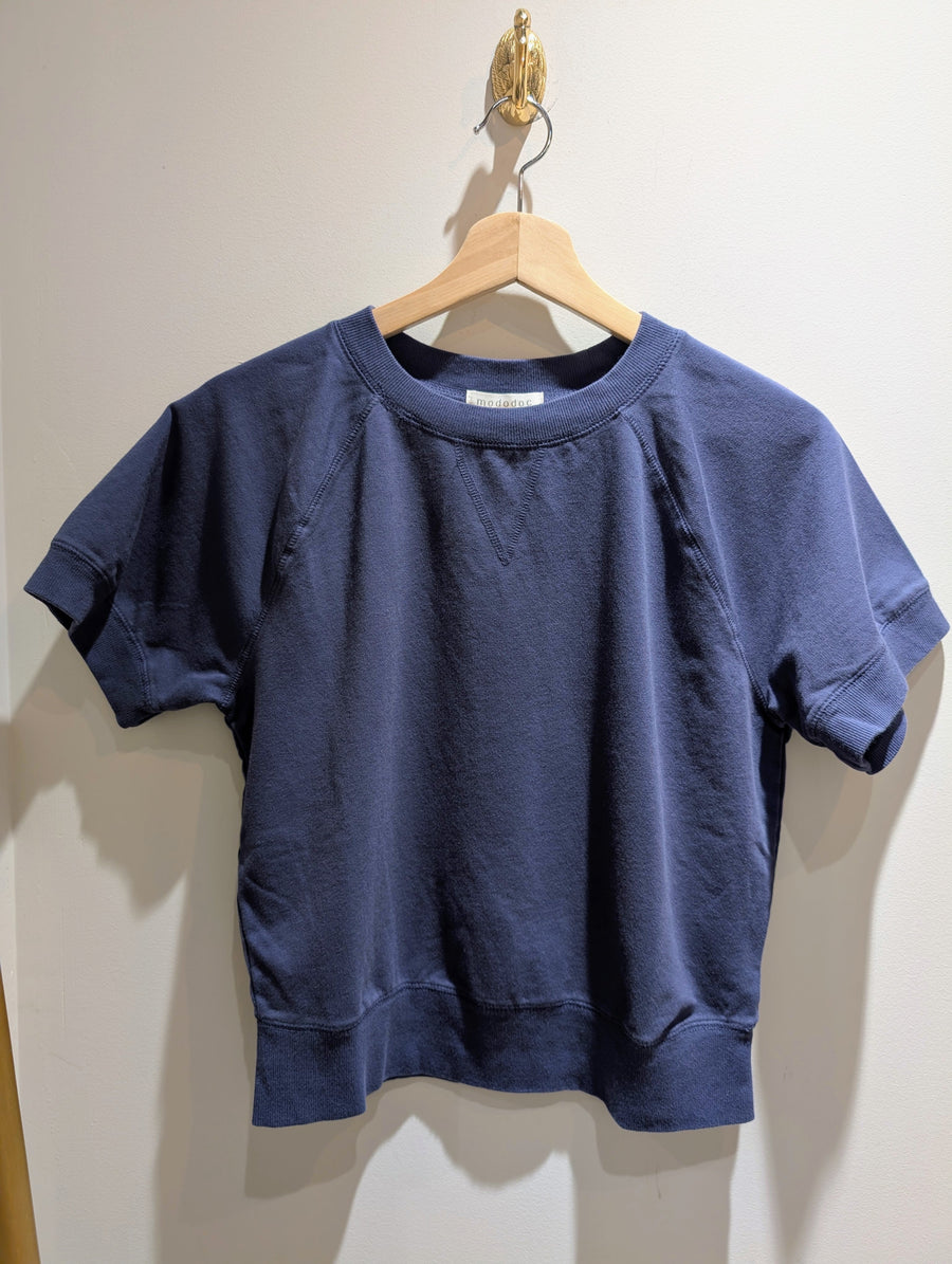 Short Dolman Sleeve Sweatshirt Sailor Blue