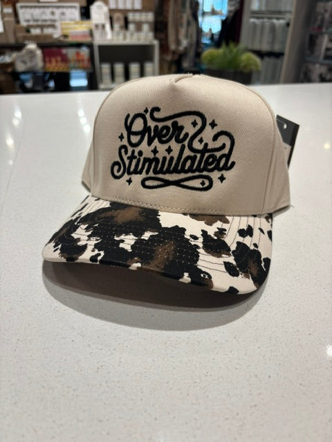 Over Stimulated Embroidered Two-Tone Trucker Hat