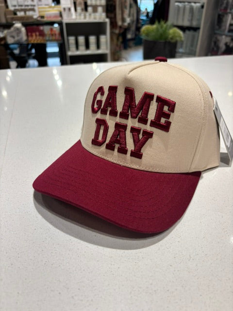 GAME DAY 3D Letter Embroidered Two-Tone Trucker Hat- BGD