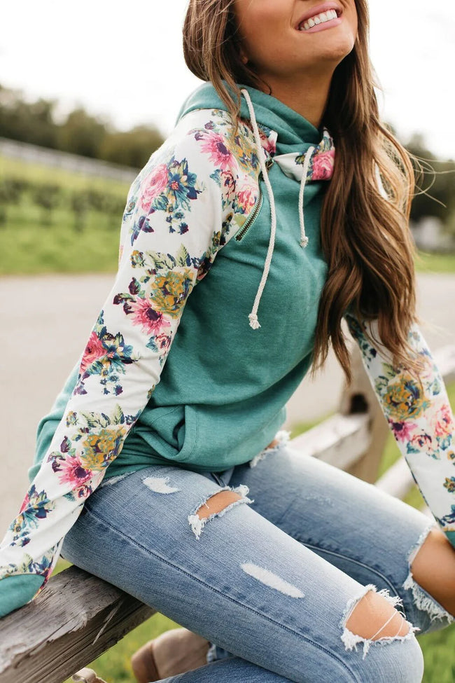 Once & Floral - Doublehood Sweatshirt