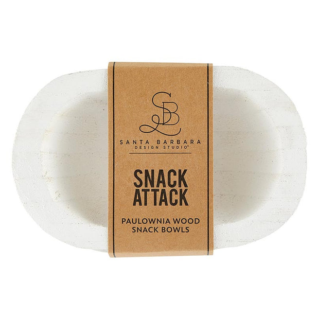 Paulownia Snack Dish Set of 2 - Snack Attack