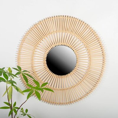 Rattan Mirror Wall Decor