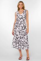 Lorenza Black White Dress