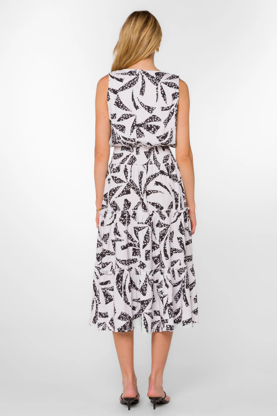 Lorenza Black White Dress