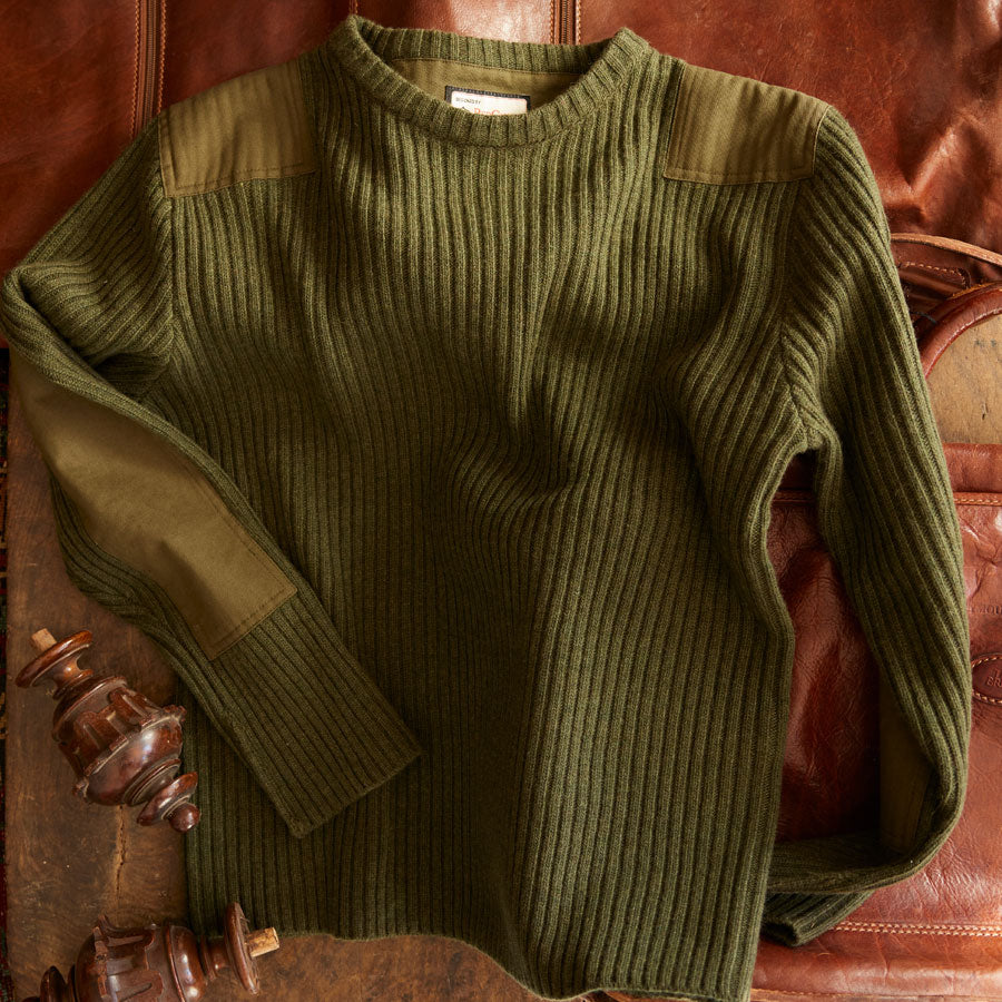 Wool Rib Knit Sweater