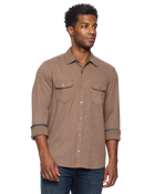 M-FA24WS2174 Madeflex Hero Brown Stretch Performance Shirt