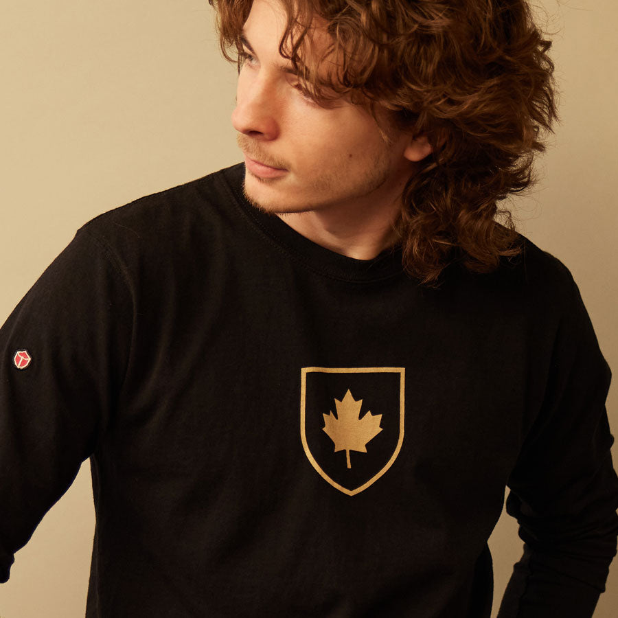 Canada Shield Long Sleeve T-shirt Black
