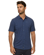 M-SP25WS2614 Oakwood SS Floral Print Seesucker Performance Shirt