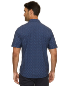 M-SP25WS2614 Oakwood SS Floral Print Seesucker Performance Shirt