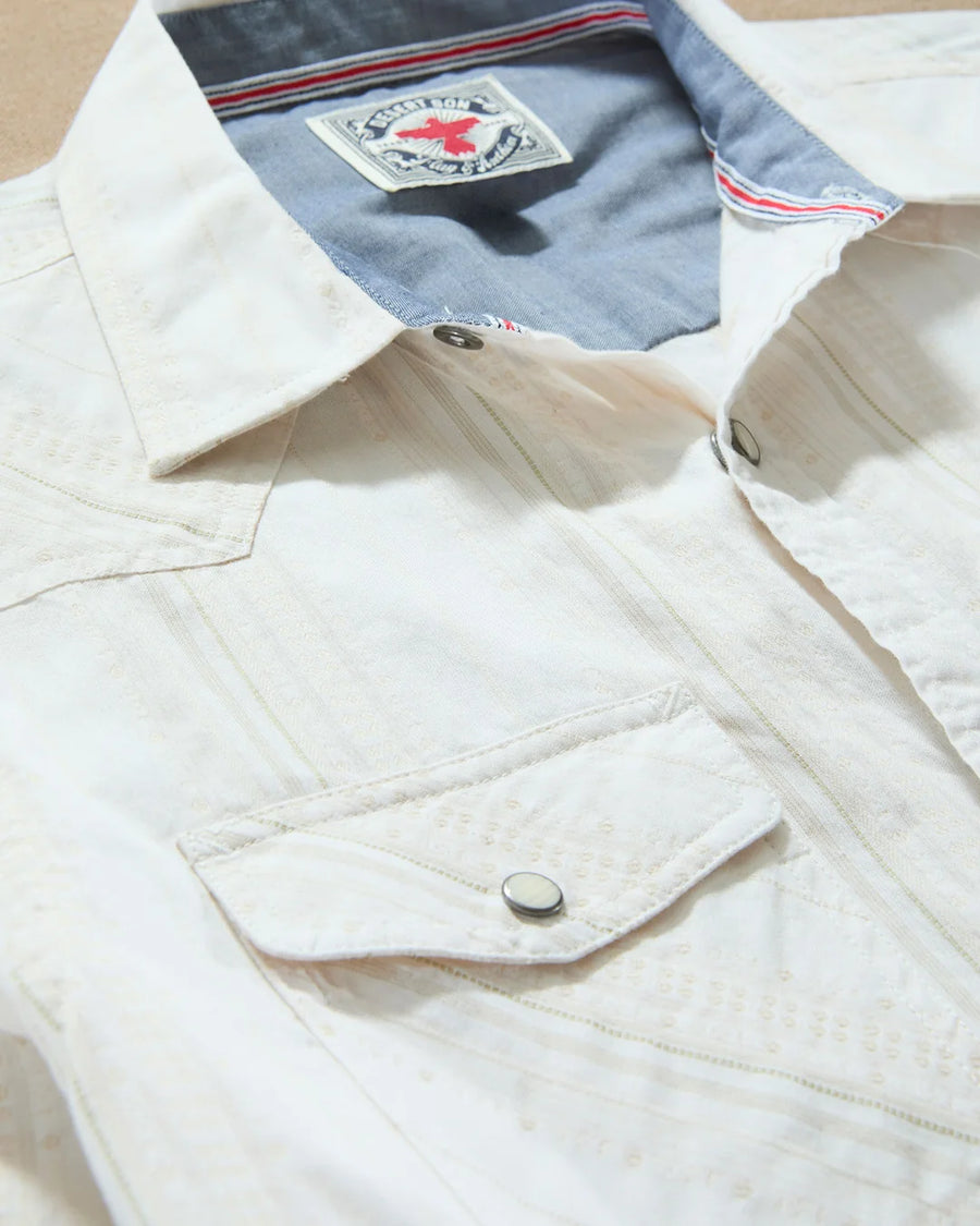 DS-FA26WS3959 Hueytown Textured Stripe Western Shirt