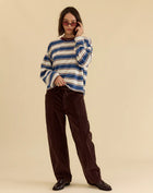 Villa Drawstring Barrel Leg Pant in Chocolate