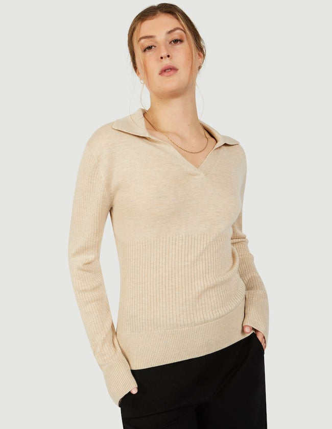 Sion Top Sesame Heather