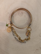 Gold Coin Stack Bracelet