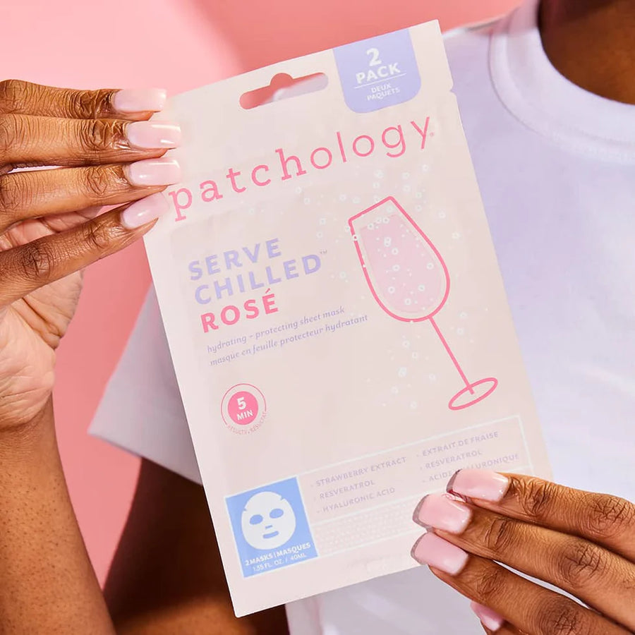 Served Chilled Rose Hydrating + Protecting Sheet Mask 2PK