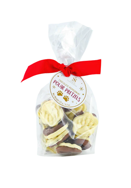 Peppermint Polar Paw Pretzels Bag