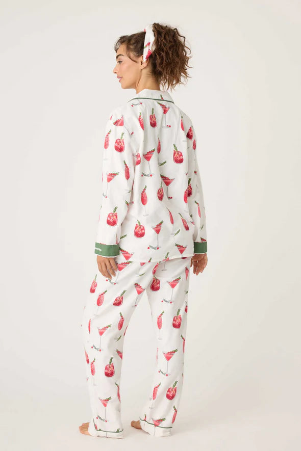 Ecru Flannel PJ Set