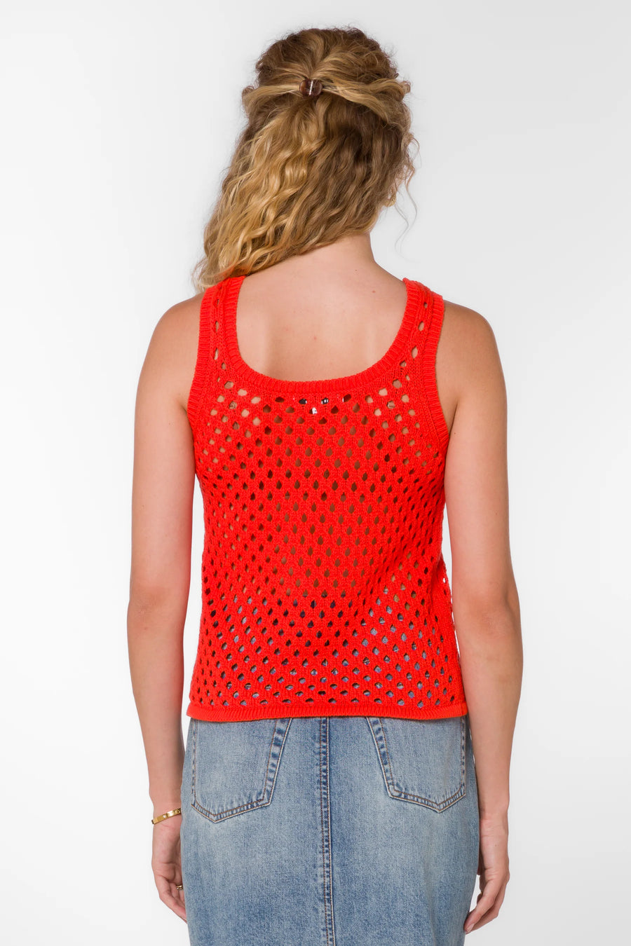 Santina Mandarin Red Tank