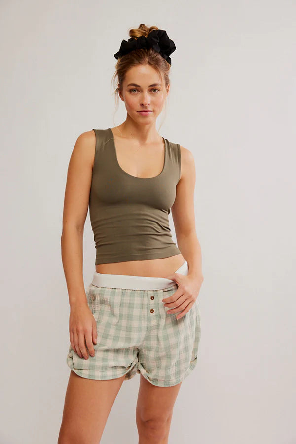 Free People - Clean Lines Muscle Cami Tarmac