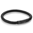Round Leather Bracelet 6 mm Push Clasp