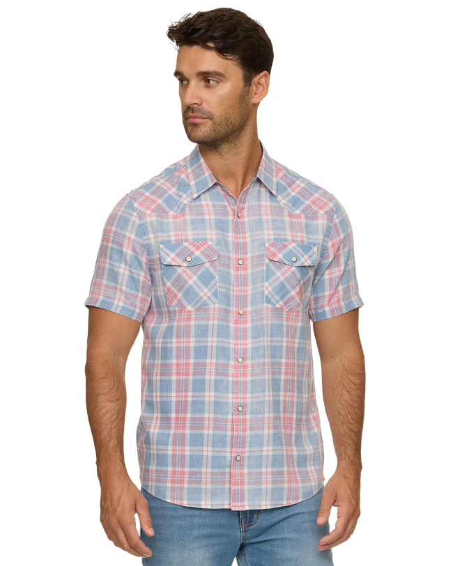 SM26WS3329 Pulaski SS Vintage Soft Western Shirt