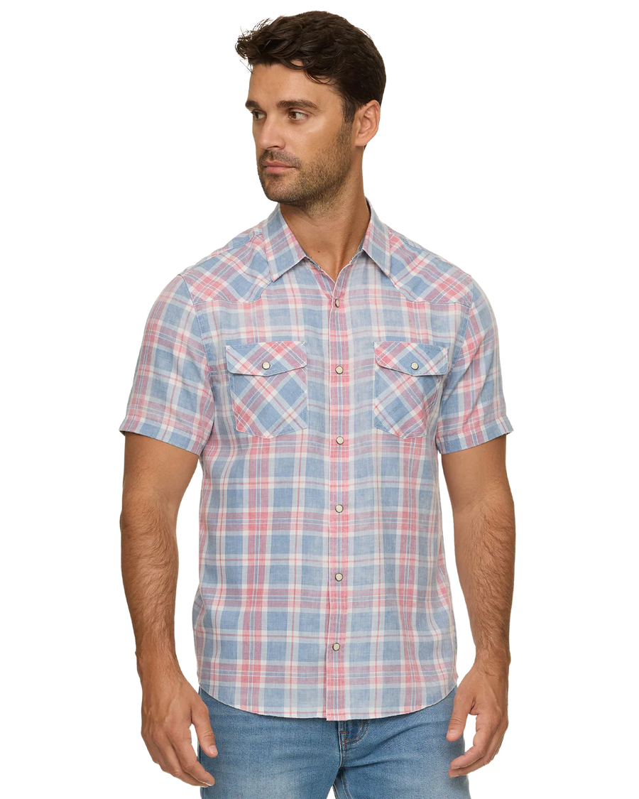 SM26WS3329 Pulaski SS Vintage Soft Western Shirt