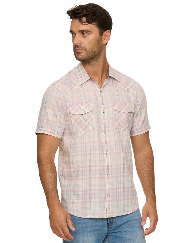 SM26WS3754 Cedro SS Burnout Western Shirt
