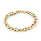 8mm Classic Curb Box Clasp Bracelet