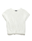 Sabina Knit Tee White