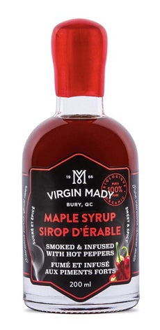 Smoked and Infused with Hot Peppers Organic Maple Syrup – 200 ML